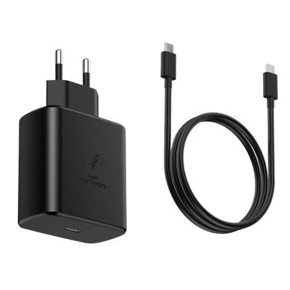 Imagem de Carregador Turbo 45W Tipo-C com Cabo  Compatível com Samsung Galaxy  Carga Rápida