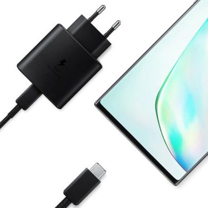 Imagem de Carregador Turbo 45W USBC Compatível com Samsung S20FE S21FE S22 S10 S23 S23Ultra S23FE S24 s24FE S24Ultra S25 S25FE S25ULTRA S26 S26 USBC Bivolt