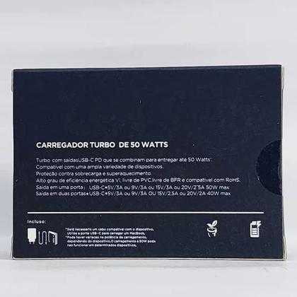 Imagem de  carregador Turbo 50w Tipo c Para Moto G30 G20 G9 Play 