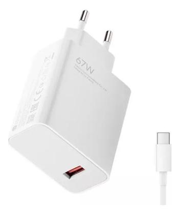 Imagem de Carregador Turbo 67w Para Xiaomi Redmi Note 9 10 11 12 Pro C