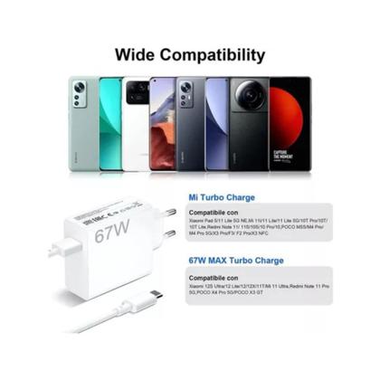 Imagem de Carregador Turbo 67w Tipo-c Compativel Com Xi omi Redmi Note 10 11 12 13 Pro 4G 5G