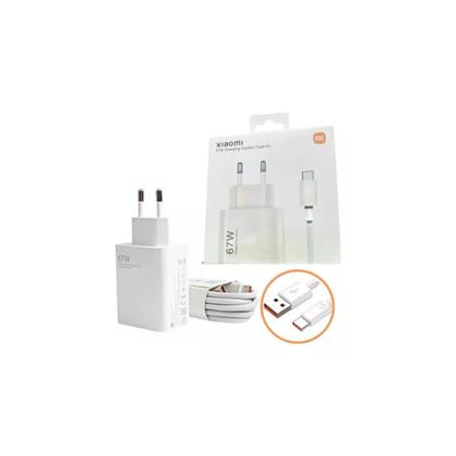 Imagem de Carregador Turbo 67w Tipo-c Compativel Com Xi omi Redmi Note 10 11 12 13 Pro 4G 5G