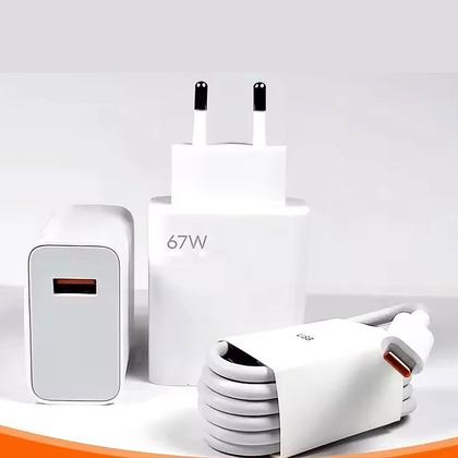 Imagem de Carregador Turbo 67w Tipo-c Compativel Com Xiaomi Redmi Note 10 11 12 13 Pro 4G 5G