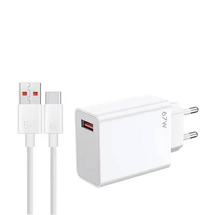 Imagem de Carregador Turbo 67w Tipoc Compativel Com Xiaomi Poco X3 X4 X5 X6 Pro GT