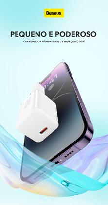 Imagem de Carregador Turbo Baseus 30w Usb-c Gan5 Compacto