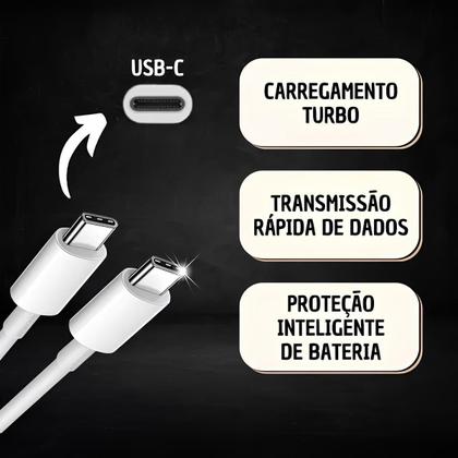 Imagem de Carregador Turbo Branco Compatível Com Moto G20