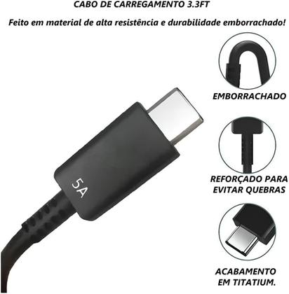 Imagem de Carregador Turbo Compativel c/Samsung Galaxy, Motorola, Novo Iphone 15/16 - Fonte 25W Ultra,Carregamento Rápido, Tipo C