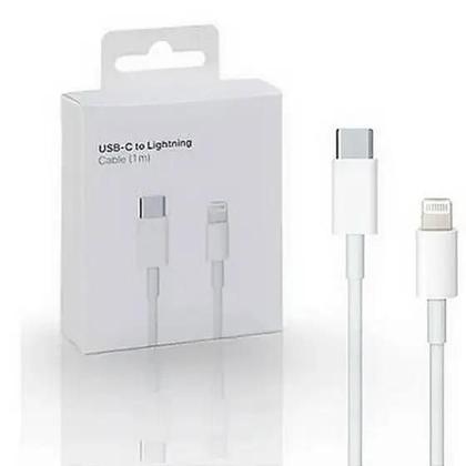 Imagem de Carregador Turbo Completo iPhone,USBC 20W Cabo Lightning USBC  Compatível com IPhone11,12,13,14  Carga Rápida Premium