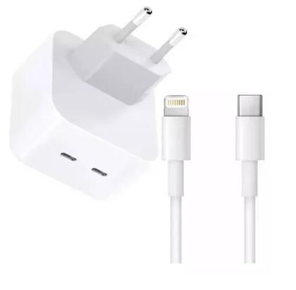 Imagem de Carregador Turbo Duplo Usb-C Compativel Lightning - 40w