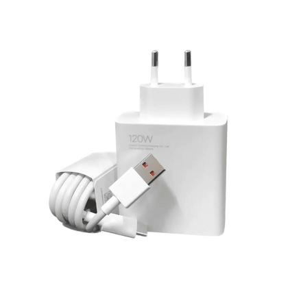 Imagem de carregador turbo tipo c fonte 120w cabo compatível xiaomi samsung carga ultra rápida