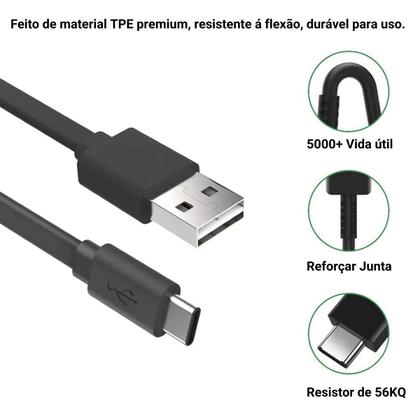 Imagem de Carregador Turbo tipo-c fonte 30w Compatível com Motorola