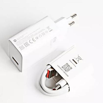 Imagem de Carregador Turbo UsbC 67W Compatível com Xiaomi Note 11 12 13 Poco X3 X4 X5 X6 Pro