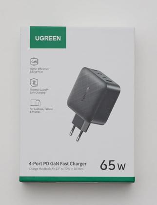 Imagem de Carregador UGREEN 65W USB-C GaN PD 3.0 (Power Delivery) suporta QC 4.0