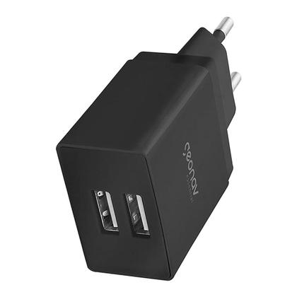 Imagem de Carregador Universal 2 Saídas USB Preto ESACB2 Geonav