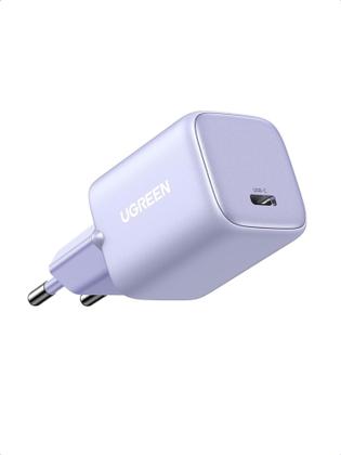 Imagem de Carregador USB C rápido UGREEN Nexode 30W GaN PD3.0 PPS QC4+ SCP FCP AFC Suporta 25W 20W (Roxo)