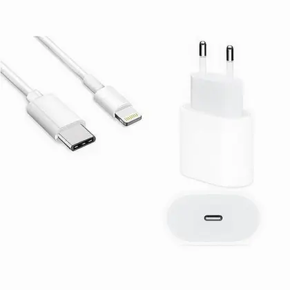 Imagem de Carregador USB-C Turbo 20w + Cabo Lightning Compativel Para I phone Xr,11,12,13 -Novax