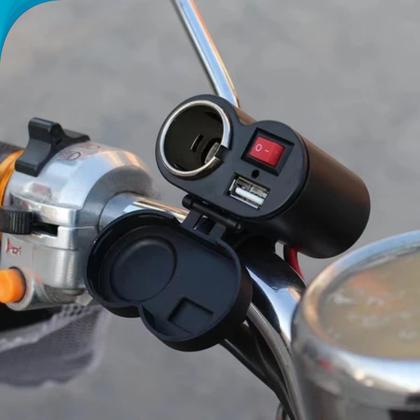 Imagem de Carregador USB Moto Universal Pronta Entrega