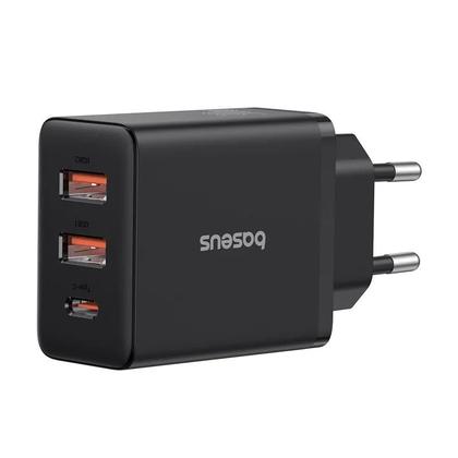 Imagem de Carregador USB Rápido 30W com QC3.0 e PD3.0 - 3 Portas Tipo C para iPhone 15, 14 e 13