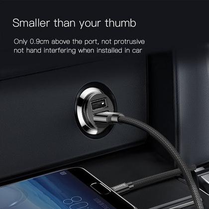 Imagem de Carregador Veicular Baseus Grain 2 Entradas Usb 5v 3.1a