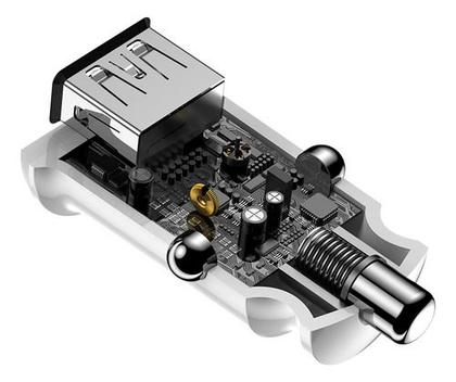Imagem de Carregador Veicular Baseus Grain 2 Entradas Usb 5v 3.1a