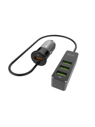 Imagem de Carregador Veicular C3Tech Ucv-Q430Bk Com 4 Usb Quick...