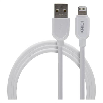 Imagem de Carregador Veicular Carga Rápida 2 Usb + Cabo Lightning Compatível Iphone Kaidi KD-303A