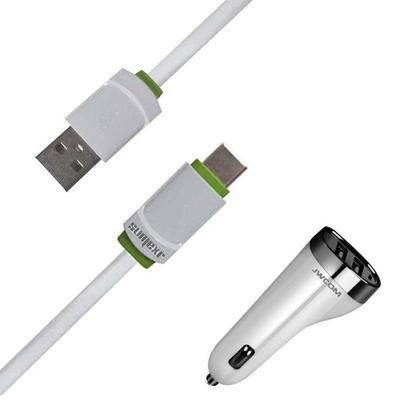 Imagem de Carregador Veicular compatível com Motorola Moto E7 Power - Kit