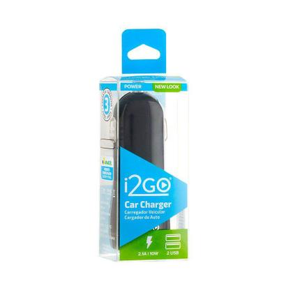 Imagem de Carregador Veicular I2GO com 2 Saídas USB Preto