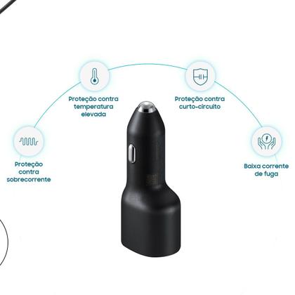 Imagem de Carregador Veicular Super Rápido 40W USB dupla