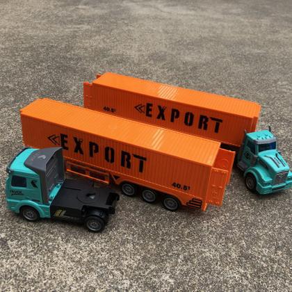 Imagem de Carreta Controle Remoto Caminhão Baú Truck 4 Canais Grd