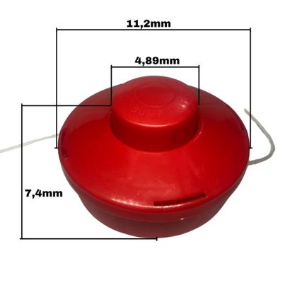 Imagem de Carretel de Nylon Universal P/ Roçadeira 43cc/52cc M10x1,25