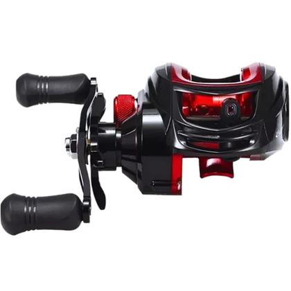 Imagem de Carretilha Drag 8Kg Vara Carbono 1,68mts Linha Multi com Kit 5 Isca Hunter Pega Tudo