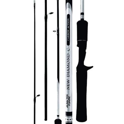 Imagem de Carretilha Drag 8Kg Vara Carbono 1,68mts Linha Multi com Kit 5 Isca Hunter Pega Tudo