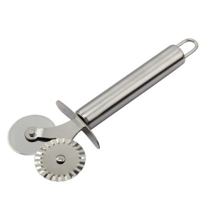 Imagem de Carretilha Dupla em Aço Inox Para Massa Pizza Pastel