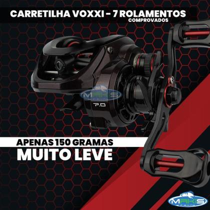 Imagem de Carretilha Pesca Forte Resistente Carretel de Alumínio Cm7