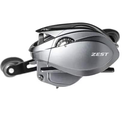 Imagem de Carretilha Zest Fox 7000 Shil Marine Sport Canhoto Cor Cinza Lado Da Manivela Esquerdo
