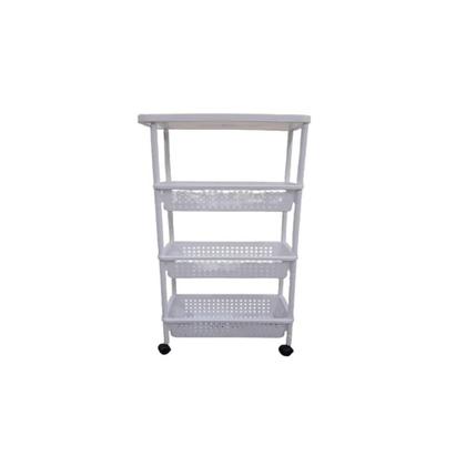 Imagem de Carrinho 4 prateleiras auxiliar organizador de brinquedos, quadro, sala branco 