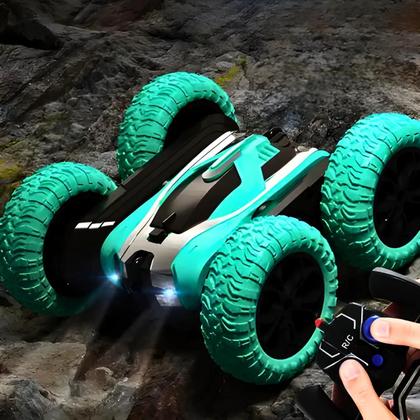 Imagem de Carrinho Acrobático Controle Remoto Led 4x4 Não Bate Roda Pode Bater com Video