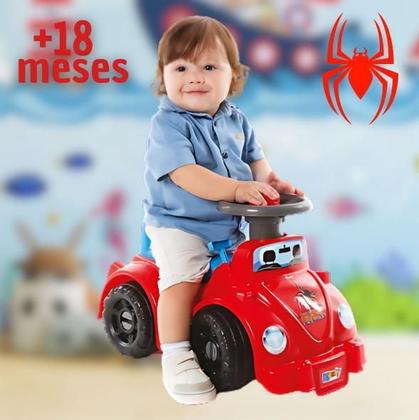 Imagem de Carrinho Andador Infantil Ketokinha Aranha com Empurrador  Segurança e Diversão