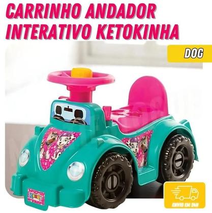 Imagem de Carrinho andador interativo ketokinha dog menina