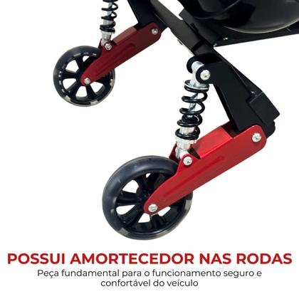 Imagem de Carrinho Assento Hoverkart com Volante para Overboard 6.5 8 10 Preto Importway BW-306