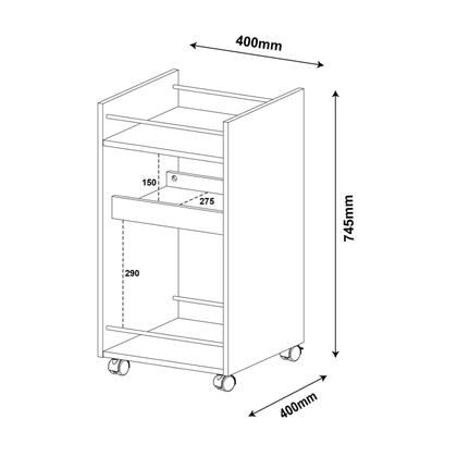 Imagem de Carrinho Bar com Rodizios com Trava Brito