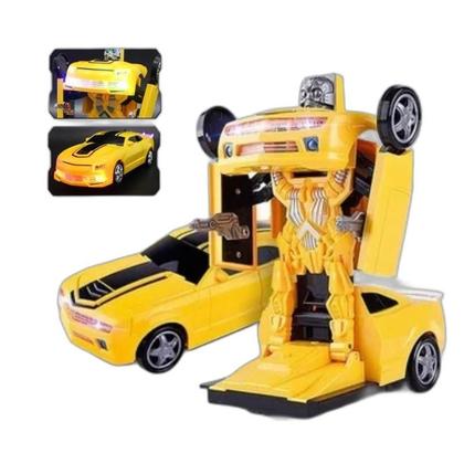 Imagem de Carrinho Bate Volta Camaro 2 Em 1 Robô Transformers Som E