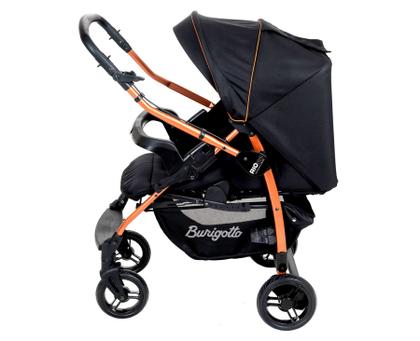 Imagem de Carrinho Bebê Burigotto RIO 22 Preto Cobre