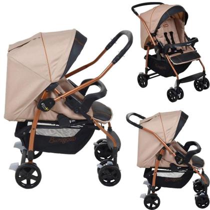 Imagem de Carrinho Bebe Conforto Base Ninho Burigotto Rio K Mon Amour