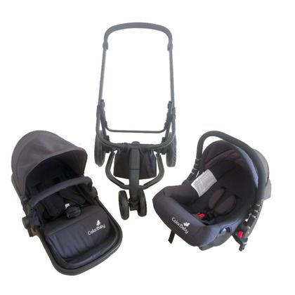 Imagem de Carrinho Bebê Conforto Moises Kit 3x1 Reversivel Chassi 15Kg