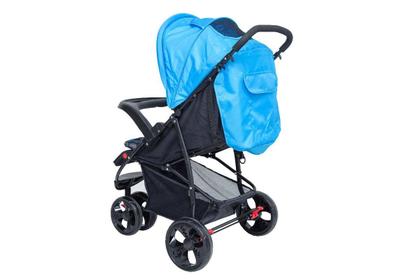 Imagem de Carrinho bebe passeio triciclo urban rodas grandes babystyle  azul