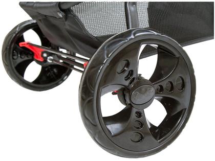 Imagem de Carrinho Bebe Passeio Triciclo Urban Rodas Grandes Babystyle Cinza