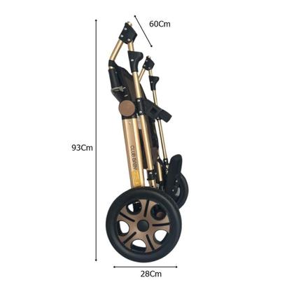 Imagem de Carrinho Bebê Premium C/Freios  Preto  Club Baby / Envio Rápido