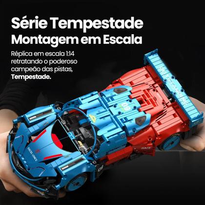 Imagem de Carrinho Bloco de Montar 1245 Peças Encaixe Brinquedo Educativo Infantil e Adulto Decoração Colecionável